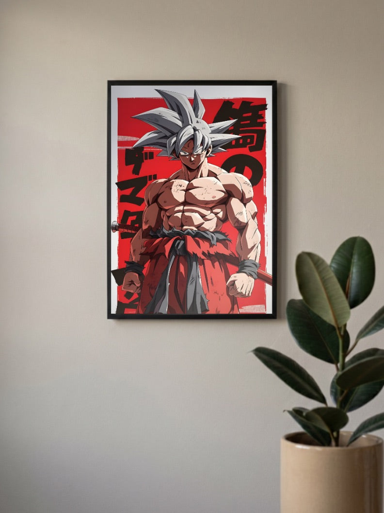 Goku Ultra Instinct Anime Poster