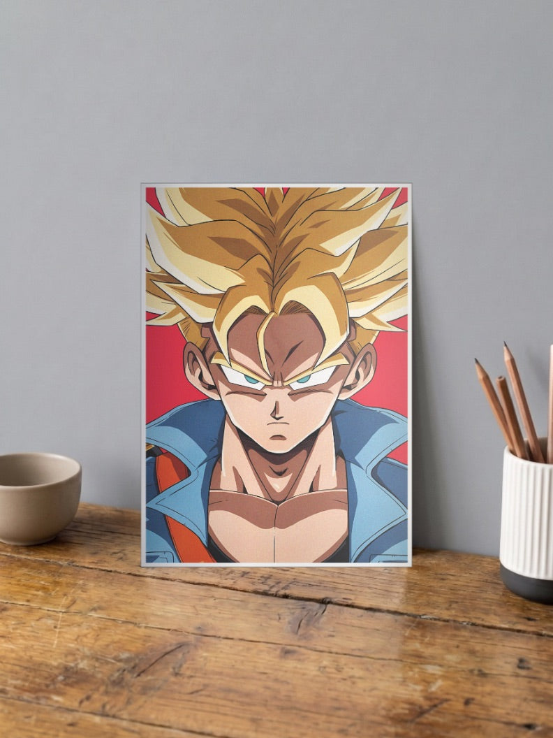 Future Trunks Super Saiyan Anime Poster