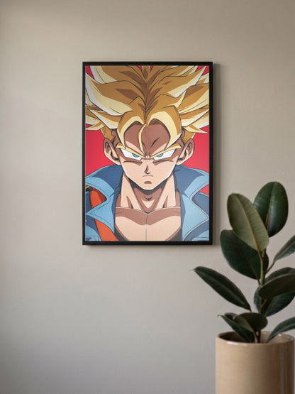 Future Trunks Super Saiyan Anime Poster