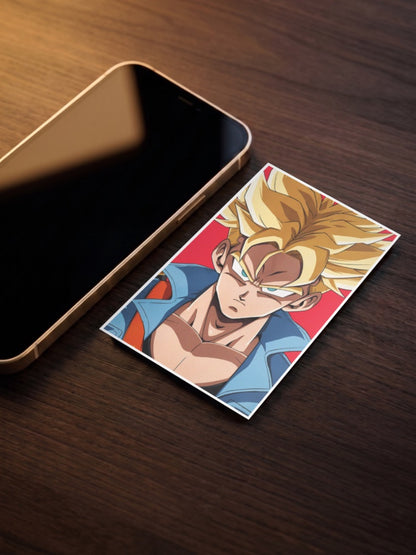 Future Trunks Super Saiyan Anime Poster
