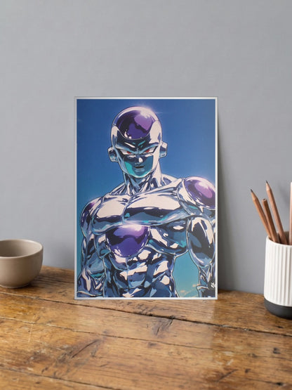 Frieza Chrome Portrait Anime Poster