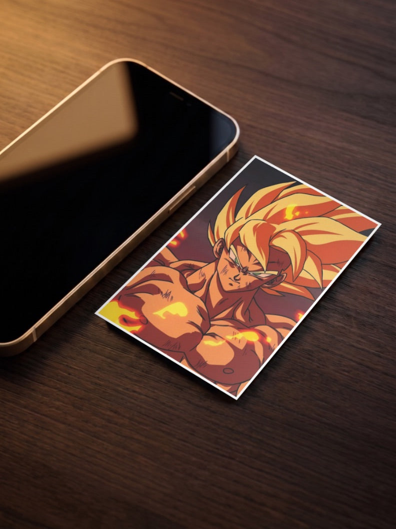 Goku Super Saiyan Fire Anime Poster
