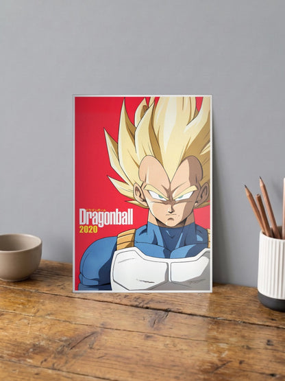 Majin Vegeta Portrait Anime Poster