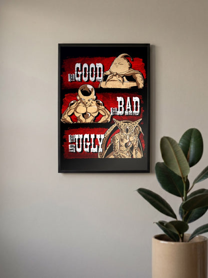 Good Bad And Ugly Dragon Ball Anime Poster