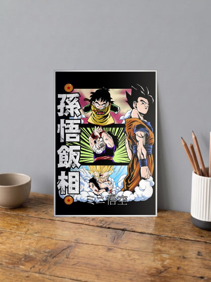 Son Gohan Collage Art Anime Poster