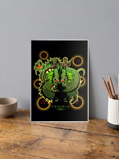 Shenron Dragon Balls Art Anime Poster