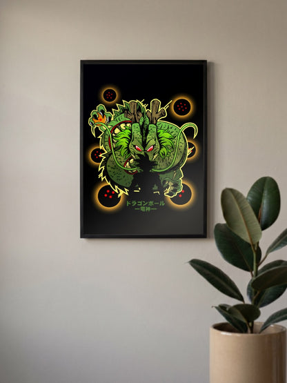 Shenron Dragon Balls Art Anime Poster