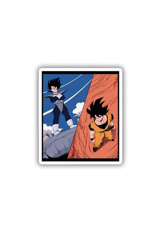 Goku Vs Vegeta Sticker