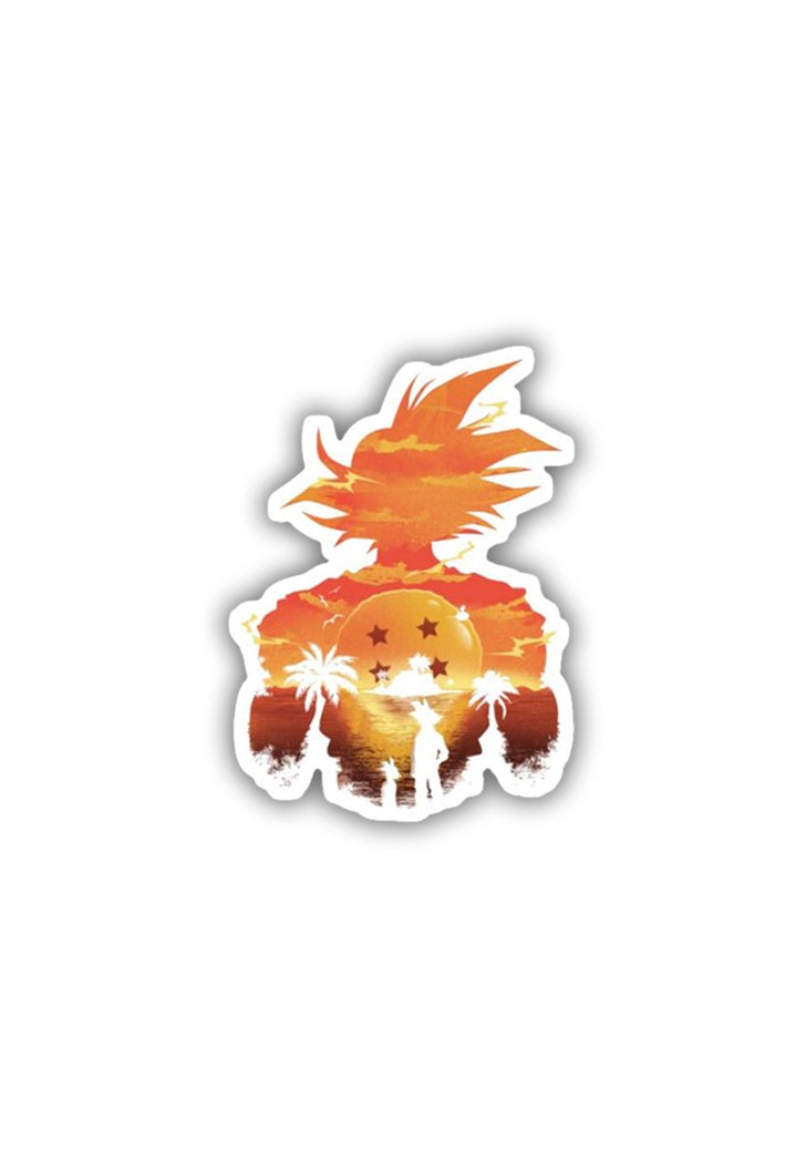 Dbz Sunset Sticker