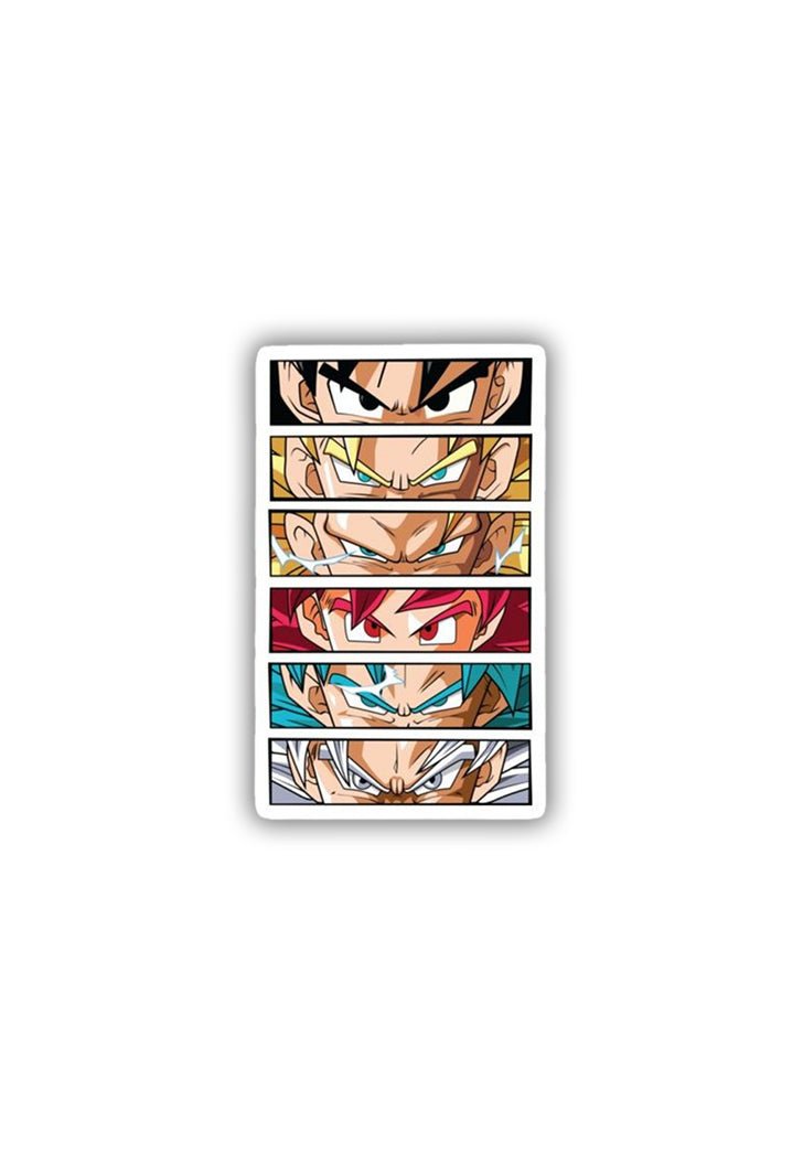 All SSJ GOKU forms Sticker