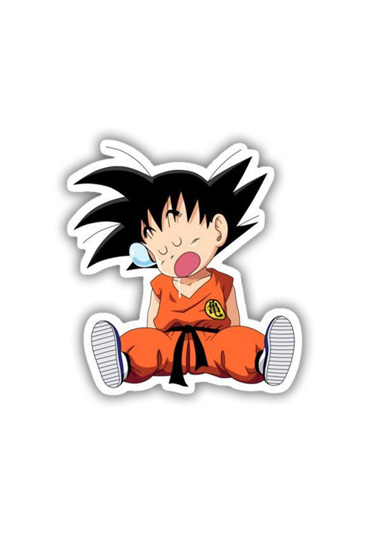 Kid Goku Sleeping Sticker