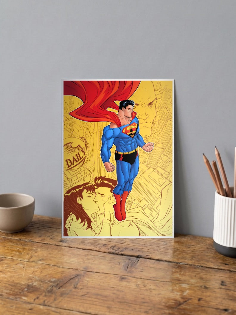 Superman | Power Of Heroism Classic | Comic Poster