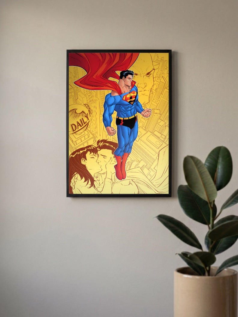 Superman | Power Of Heroism Classic | Comic Poster