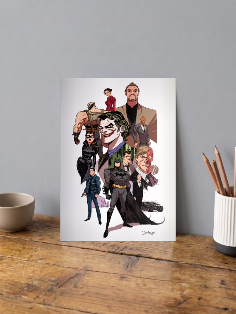 Batman Dark Knight Collage DC Poster