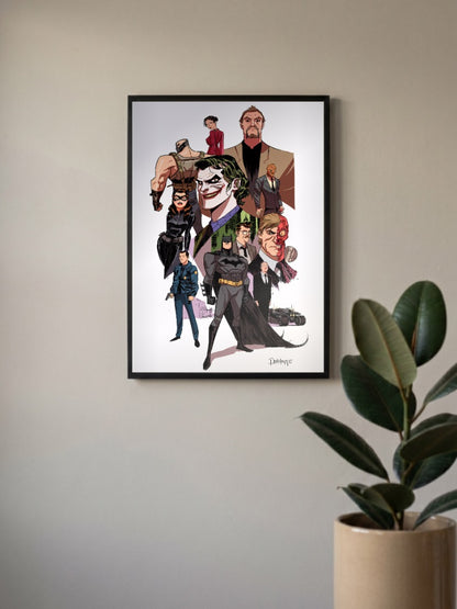 Batman Dark Knight Collage DC Poster