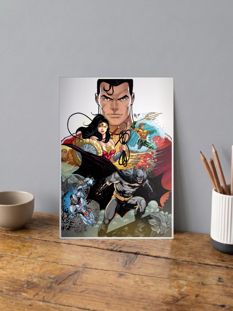 Justice League Comic Collage DC Poster