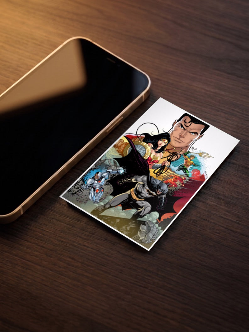 Justice League Comic Collage DC Poster