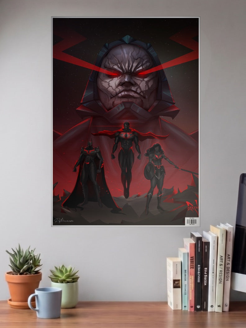 Darkseid Justice League Scene DC Poster