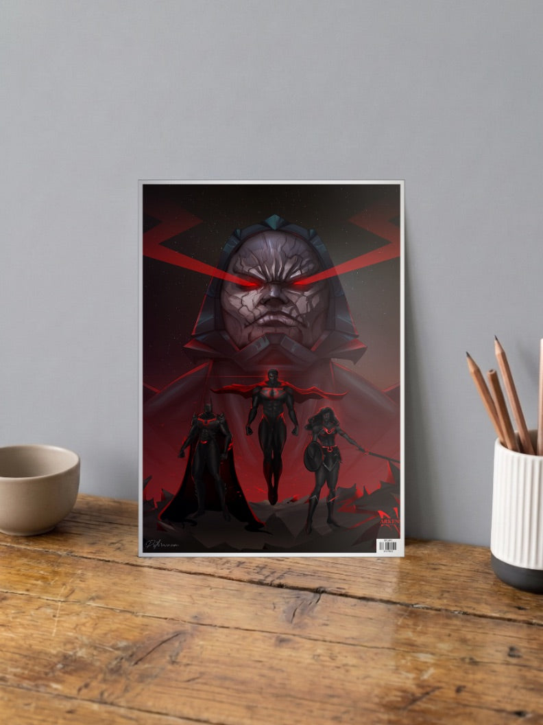 Darkseid Justice League Scene DC Poster