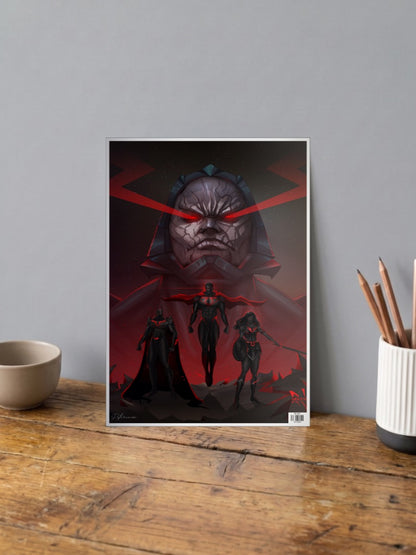 Darkseid Justice League Scene DC Poster