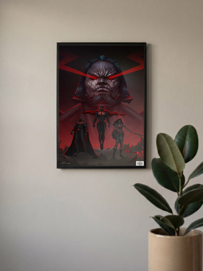 Darkseid Justice League Scene DC Poster