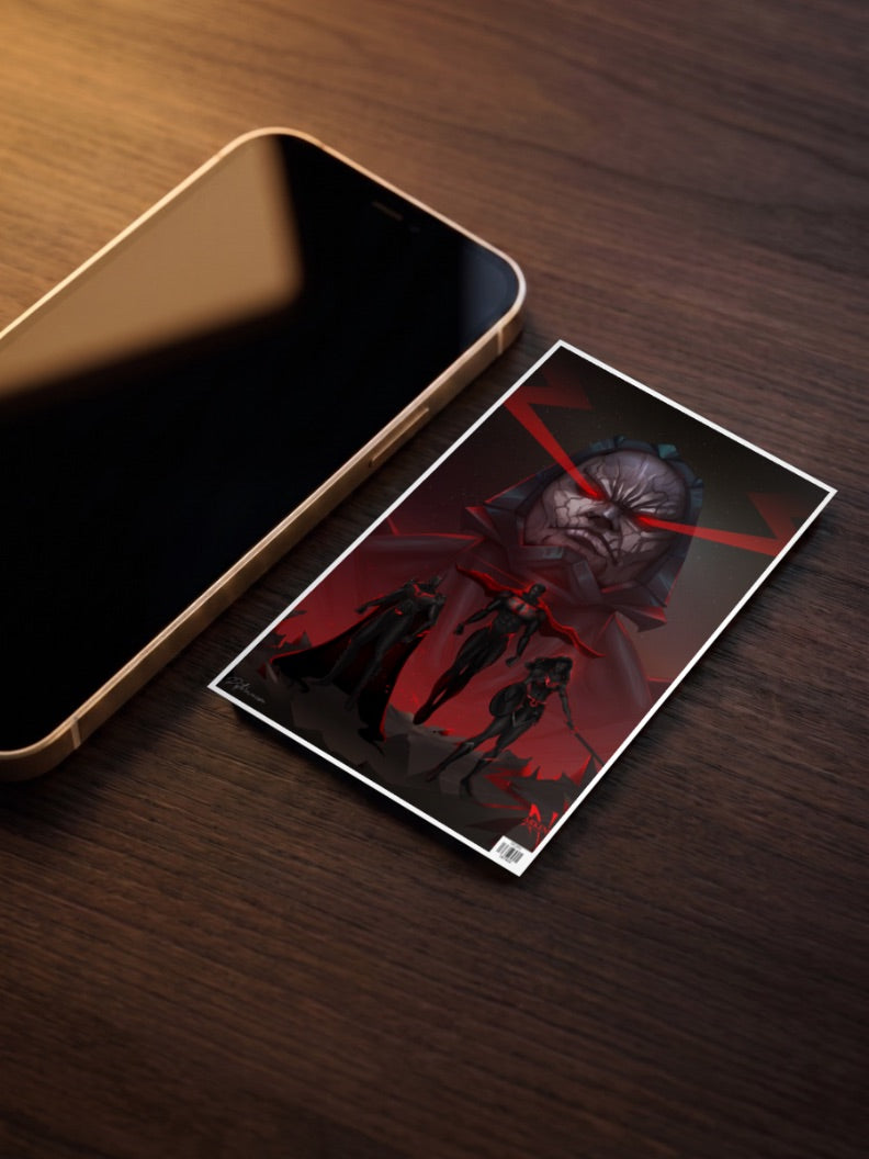 Darkseid Justice League Scene DC Poster