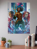 Aquaman Movie Cast Art DC Poster