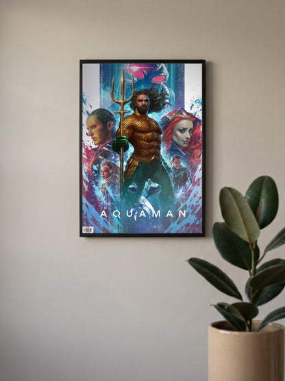 Aquaman Movie Cast Art DC Poster