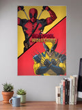 Deadpool Wolverine Split Pose Marvel Poster
