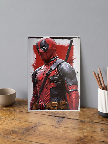 Deadpool Sword Portrait Marvel Poster