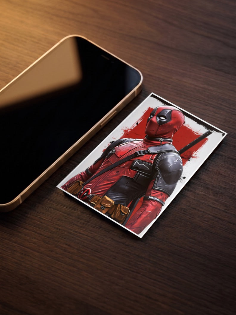 Deadpool Sword Portrait Marvel Poster