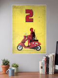 Deadpool Scooter Poster