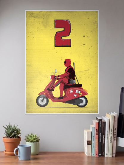 Deadpool Scooter Poster