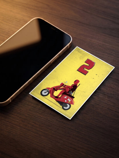 Deadpool Scooter Poster