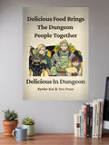 Delicious In Dungeon Cast Cover Anime Poster