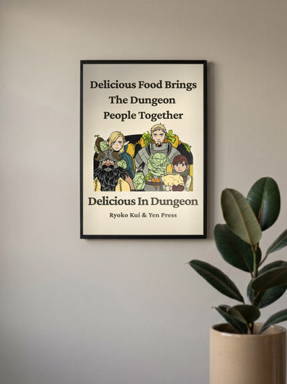 Delicious In Dungeon Cast Cover Anime Poster