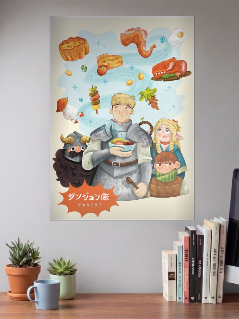 Delicious In Dungeon Tasty Art Anime Poster