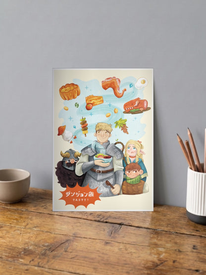 Delicious In Dungeon Tasty Art Anime Poster