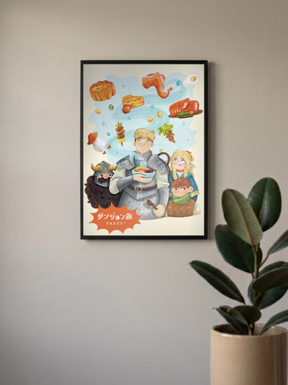Delicious In Dungeon Tasty Art Anime Poster