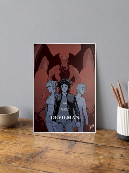 We Are Devilman Cast Art Anime Poster
