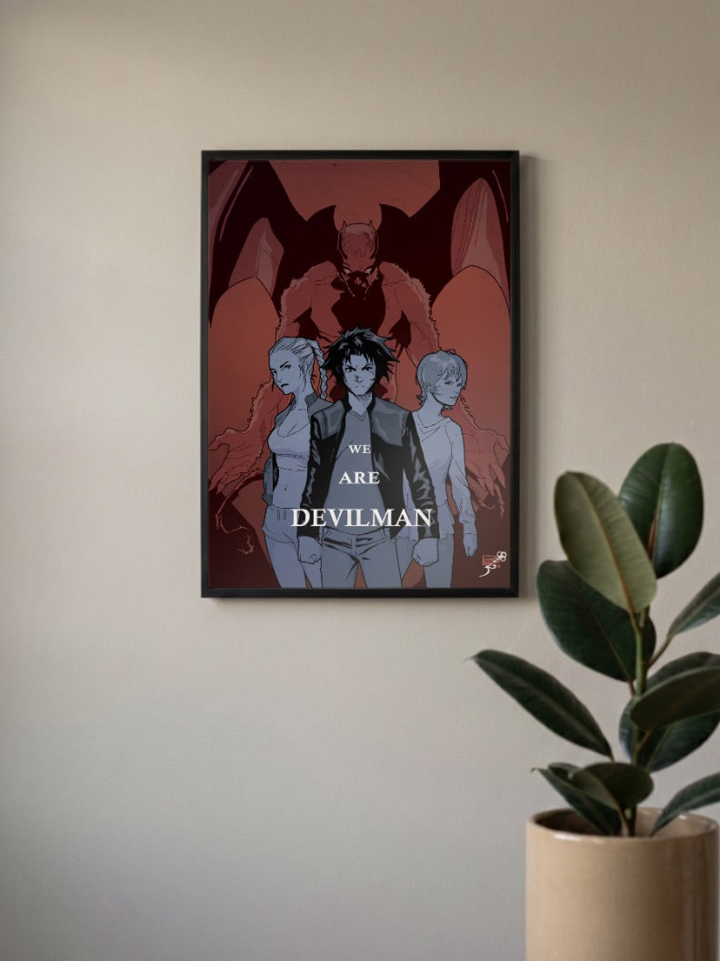 We Are Devilman Cast Art Anime Poster