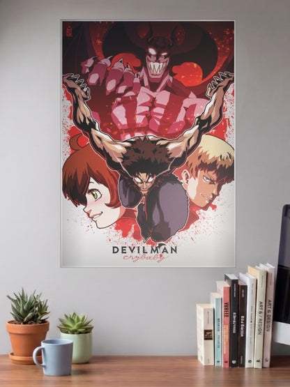 Devilman Crybaby Transformation Anime Poster