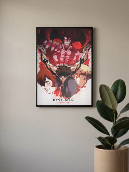 Devilman Crybaby Transformation Anime Poster