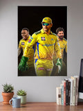 Dhoni CSK Team Walkout IPL Poster