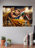 MS Dhoni Thala Cricket Poster