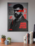 Work Smart Not Hard Portrait Motivational Poster
