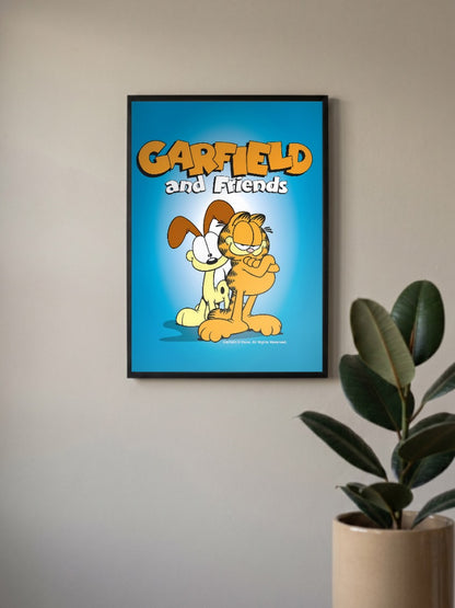 Garfield And Odie Portrait Cartoon Poster