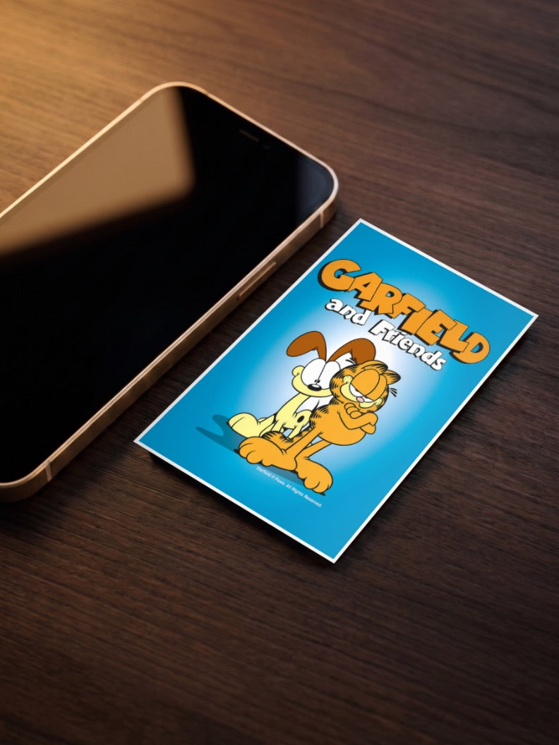 Garfield And Odie Portrait Cartoon Poster