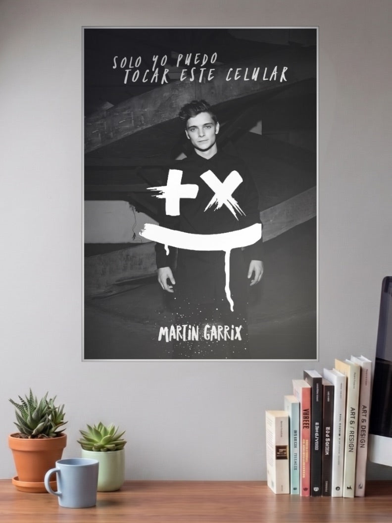 Martin Garrix Black White Photo DJ Poster