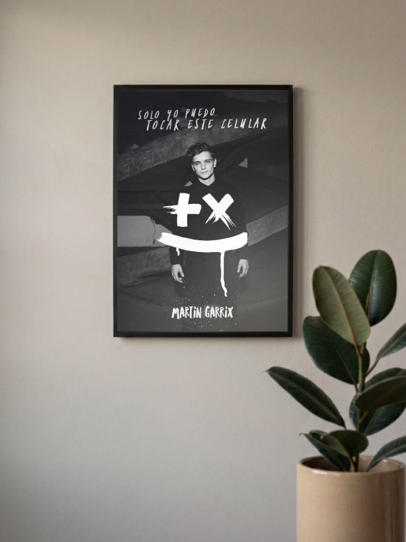 Martin Garrix Black White Photo DJ Poster
